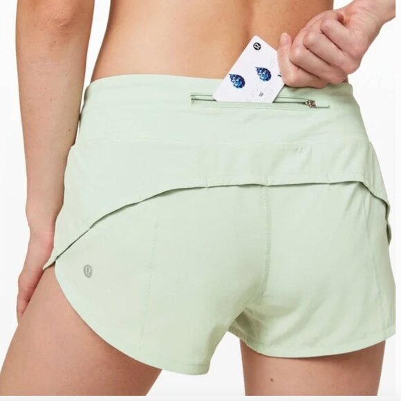 Women’s Size 12 Lululemon Speed Up 2.5 Active Lined Athletic Running Shorts - Picture 2 of 5